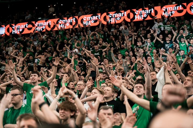 Ads in LED screens in Zalgiris arena